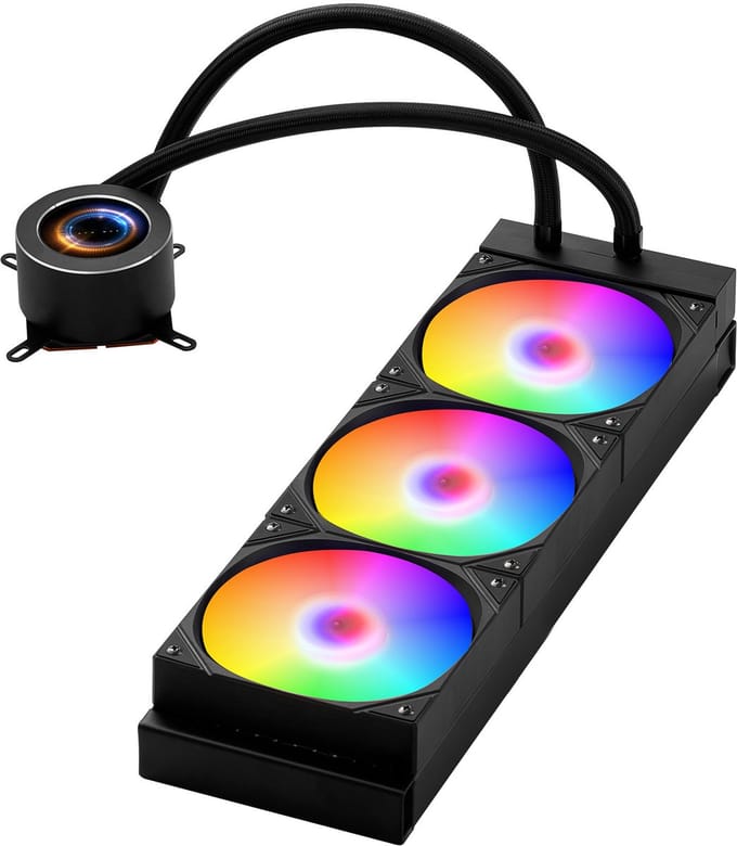 CPU Waterkoeler - 3x120mm PWM Ventilatoren - ARGB Verlichting - Professionele Koeling voor High-End Computers