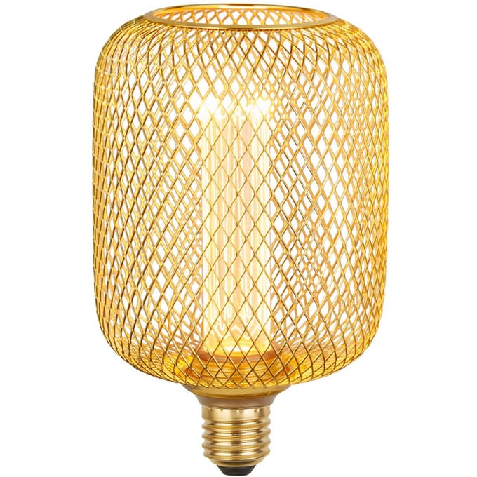 Searchlight LED lamp E27 Mesh 3,5W 1.800K goud