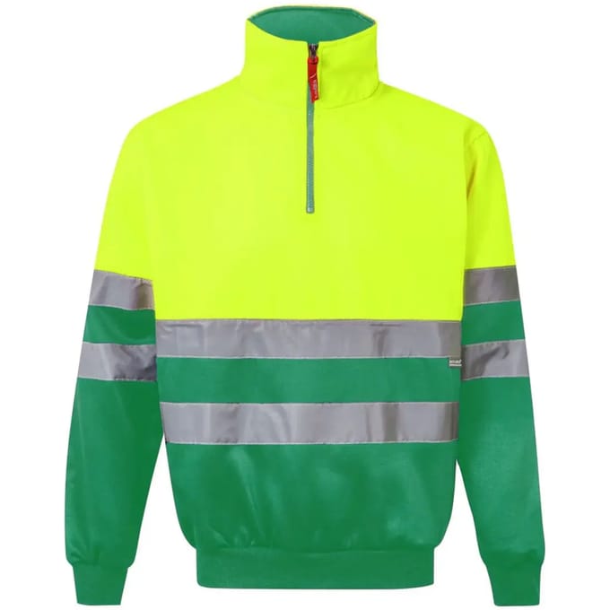 Hoodie met rits hoge zichtbaarheid Velilla