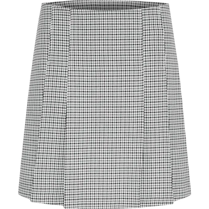 Rok A-shape Black/White Check black offwhite