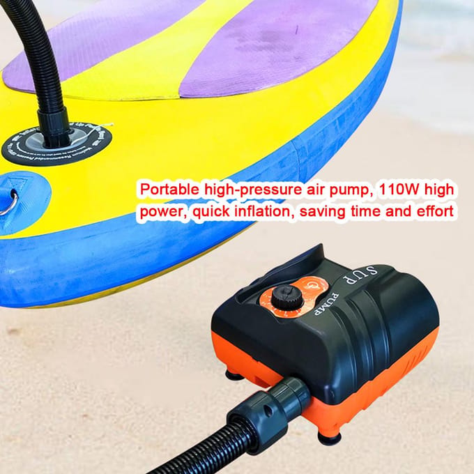 Pompe à Air électrique 16PSI, compresseur d'air haute pression, Mini gonfleur de pneus Portable 110W pour debout multicolore
