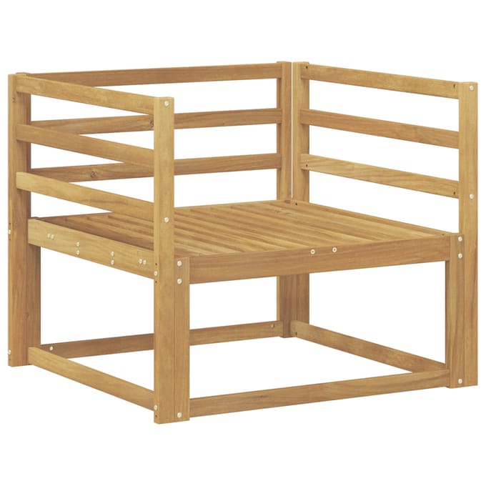 vidaXL Buiten Midden Sofa Massief Acaciahout Wit