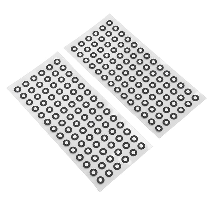 20 Vellen 3D Scan Markers Stippen Stickers Scanner Nauwkeurige Tracking Referentiepunten voor Diffuse Reflectie ID 3 mm Buiten Diameter white