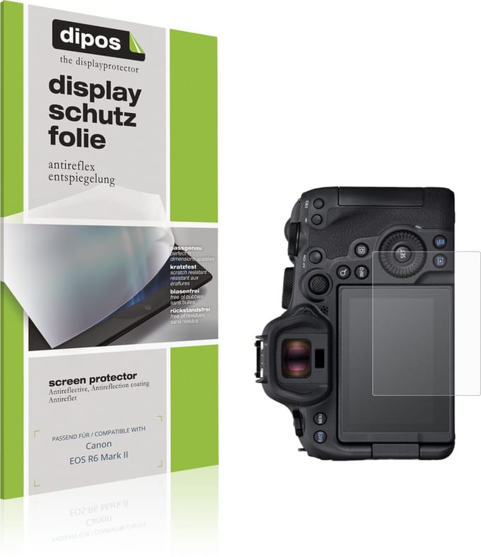 dipos – 4x Matte Beschermfolie geschikt voor Canon EOS R6 Mark II | Krasbestendige & antireflecterende Screenprotector Ultra-Thin
