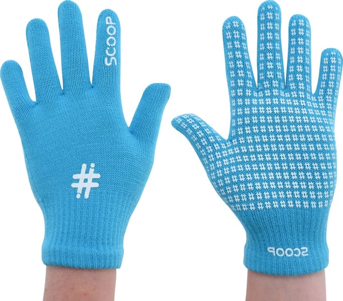 SCOOP Junior Hockey Handschoenen Winter - Blue - Full Finger - M