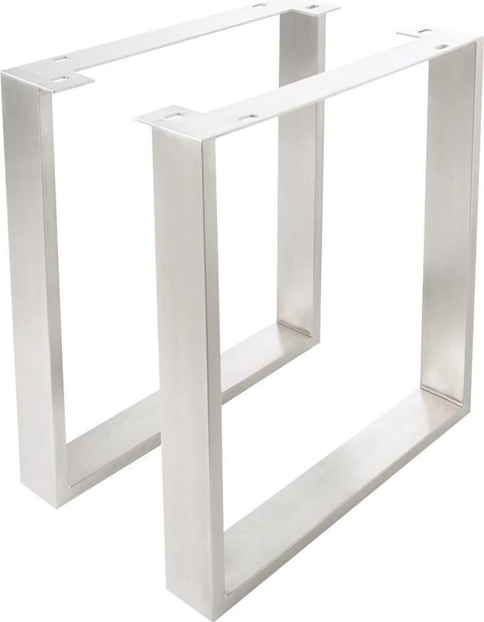 Tafelpoten edelstaal smal (2er-Set) tafelframe
