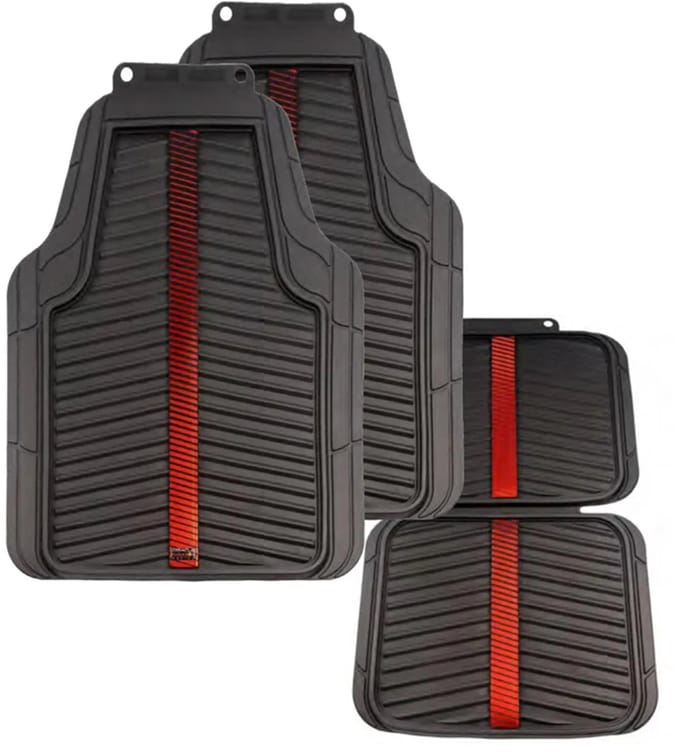 Red Bull Oracle Universele automattenset 'Heavy Duty' - 4-delige set - Zwart/Rood