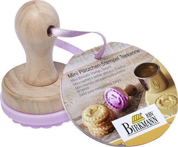 Birkmann Mini Koekjesstempel Theepot - Siliconen - 5 cm