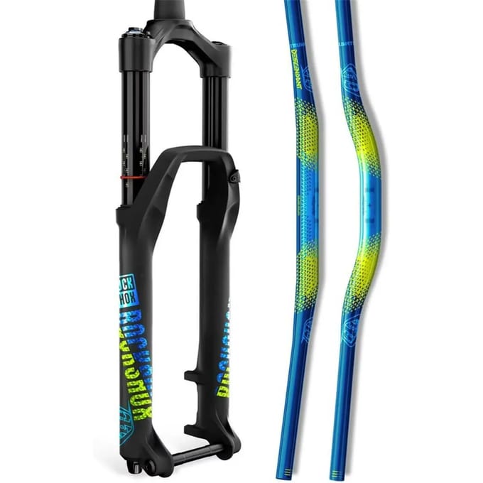 Vorksticker Rockshox Troy Lee Designs 35mm /Yellow