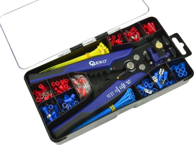 GEKO Multifunctionele striptang set - 260-delig - Comfortabel en duurzaam - 0,2-6 mm werkbereik