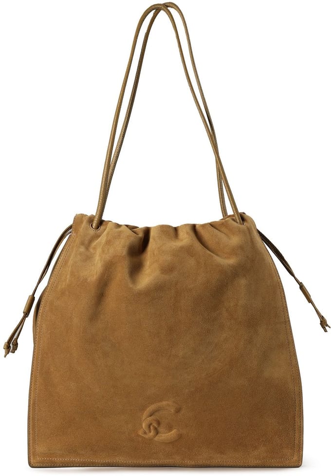 COCCINELLE Leren schoudertas Dulse Suede Shoulderbag Seagrass / Seagrass kaki
