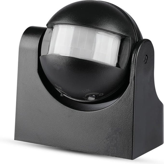 V-TAC VT-8003-B infrarood bewegingssensor - IP44 - zwart