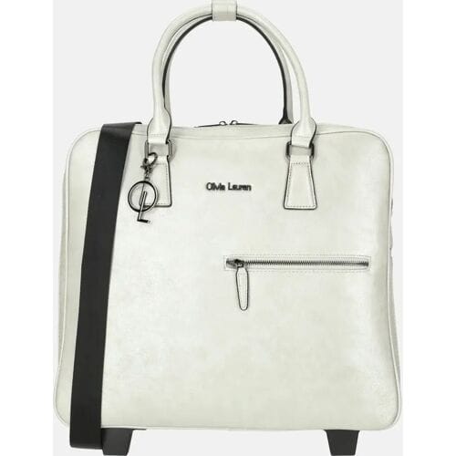 Olivia Lauren Laptoptrolley Dames / Businesstrolley - 17 inch - Ivy - Wit