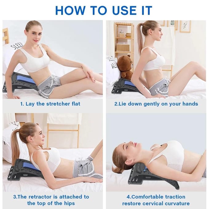 Relaxeur Cou Épaules Dispositif de Traction Cervicale Planche de Massage Acupression pour Soulagement Douleurs Cou Dos Étireur Support vert
