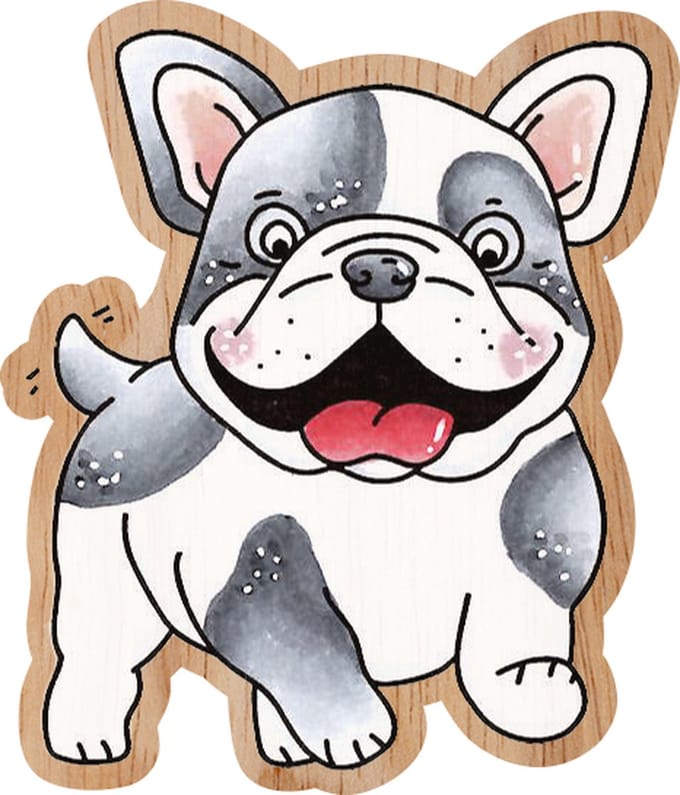 Wooden stamp Buddy - Friendz nr. 580