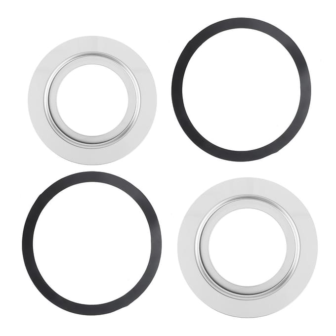 RVS 180mm naar 114mm Spoelbak Afvalvermaler Adapter Accessoires Onderdelen white