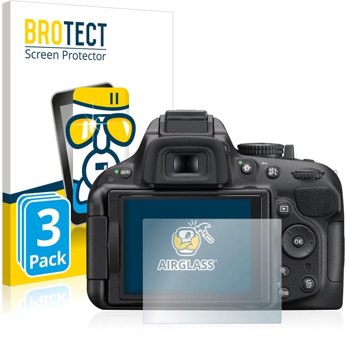 Screenprotector 3 Stuks voor Nikon D5200 Beschermglas transparant