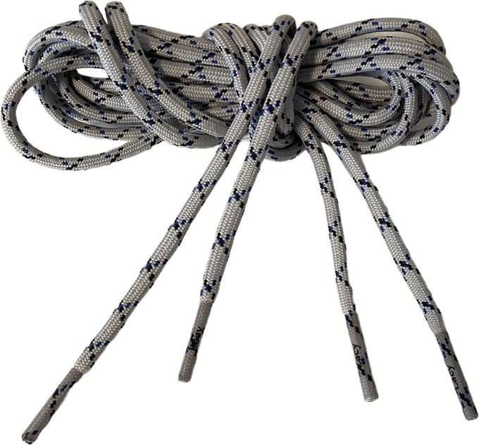 schoenveters - licht-grijs-blauw - roundies - 120 cm lang x4 mm breed