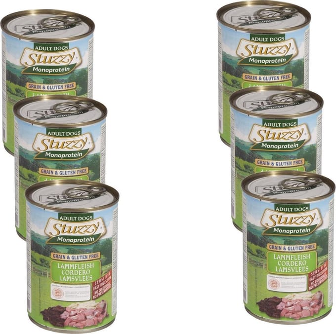 Stuzzy Blik Adult 400 g - Hondenvoer - 6 x Lam