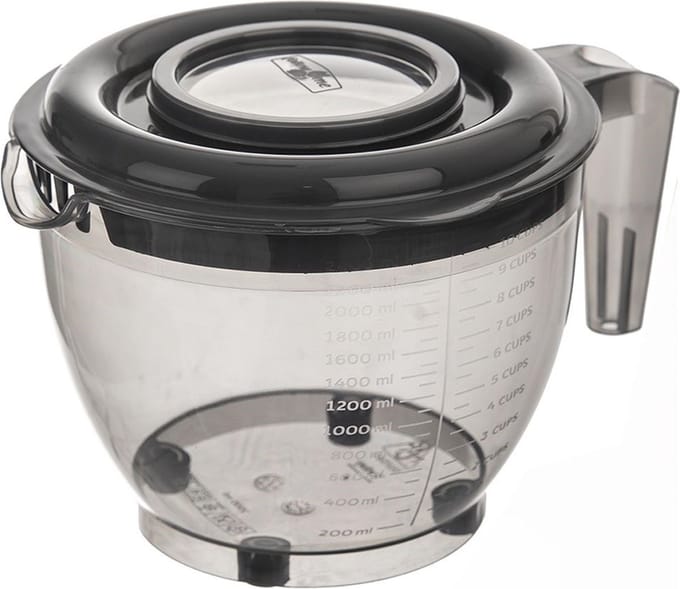 Mengkom met Deksel Maatregel GREY 2,5 l - Beslagkom - Mixkom