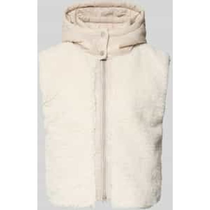Regular fit gilet met teddybont, model 'Yetibabe'