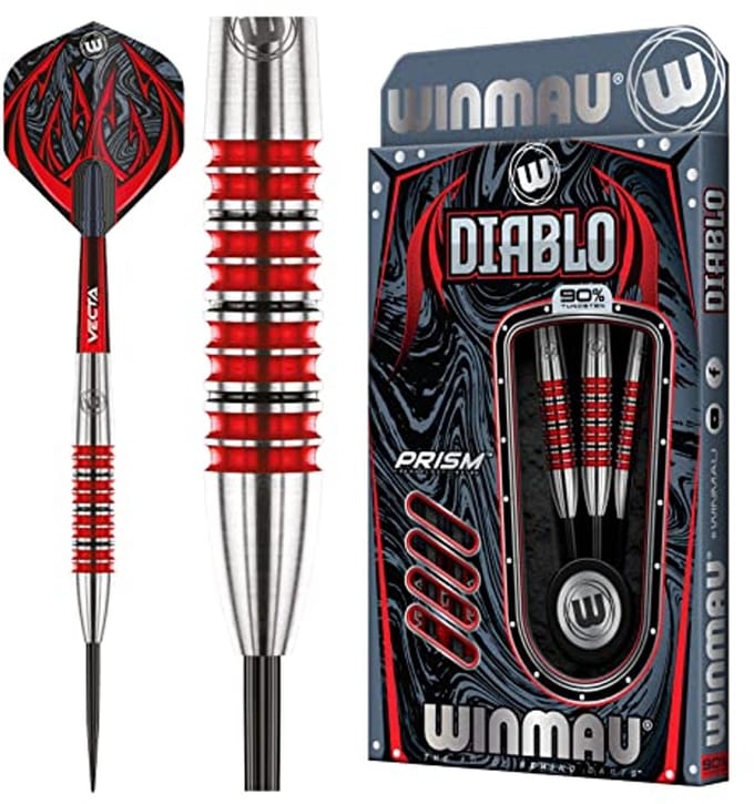 Professionele 28 Gram Steeltip Tungsten Darts Set met Flights en Stems