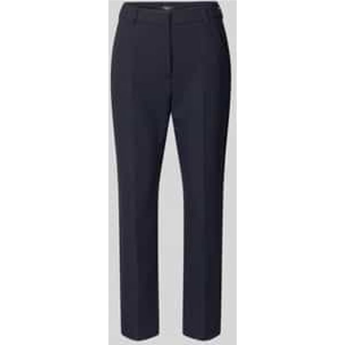 Slim fit bandplooibroek met viscose Model 'RANA'