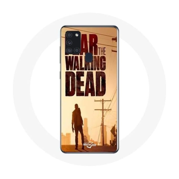 Coque - Maniacase - Samsung Galaxy A21S - Souple - Blanc - Fear the walking dead