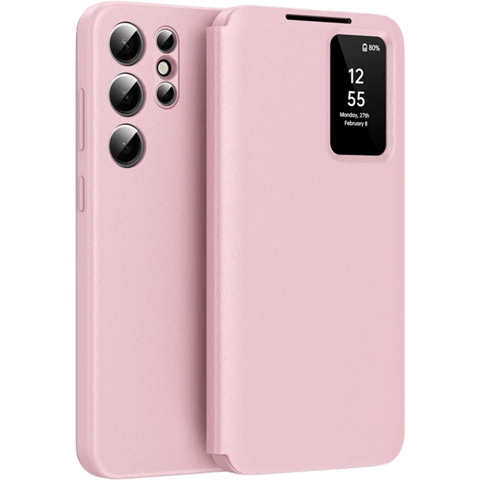 CaseBody Samsung Galaxy S25 Ultra Smart Cover Roze