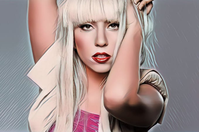 Lady Gaga 1-2 - Canvas - 50 x 70 cm