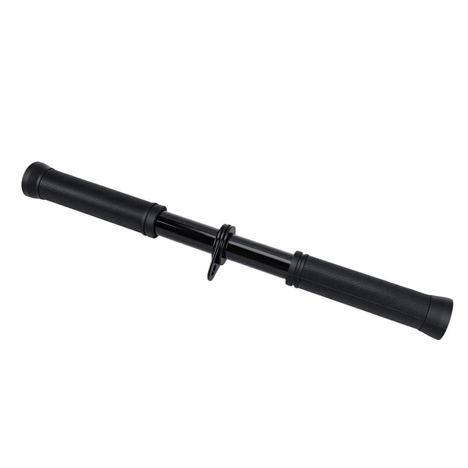 Rechte Bar Ergonomisch Antislip Rubber Staal Triceps Pull-Down Bar voor Kabelmachine Bevestiging black