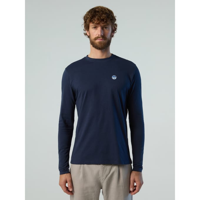 North Sails T-shirt Long-sleeved with logo patch