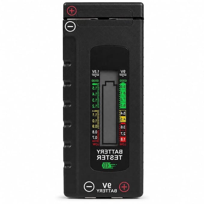 Digitale Batterijtester - Batterij Controle - Batterijen Testen - Universele Compatibiliteit - LCD Display - Zwart