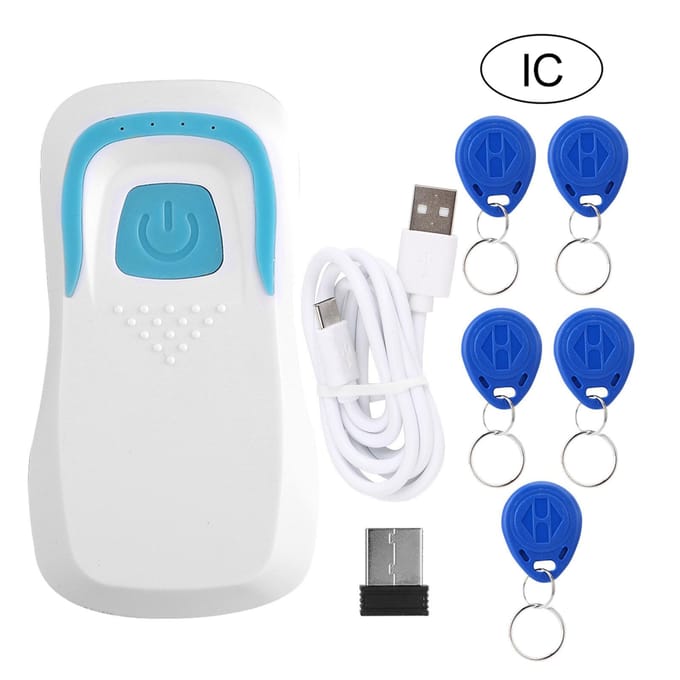 Bluetooth RFID-kaartlezer Draadloze Codyscanner met 5 Kaarten Wit IC 13,56 MHz