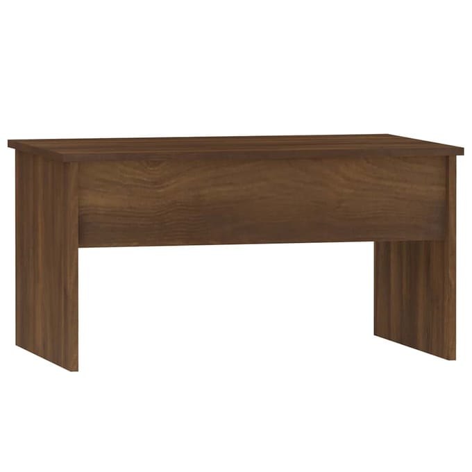vidaXL - Salontafel - 80x50,5x41,5 - cm - bewerkt - hout - bruin - eikenkleur