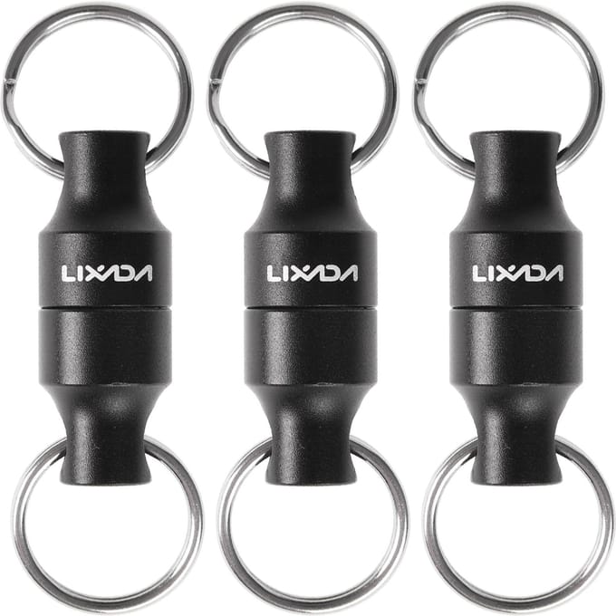 Support de dégagement de filet magnétique de pêche à la mouche, Clip magnétique, connecteur de filet d'atterrissage avec rétractable 3 pcs