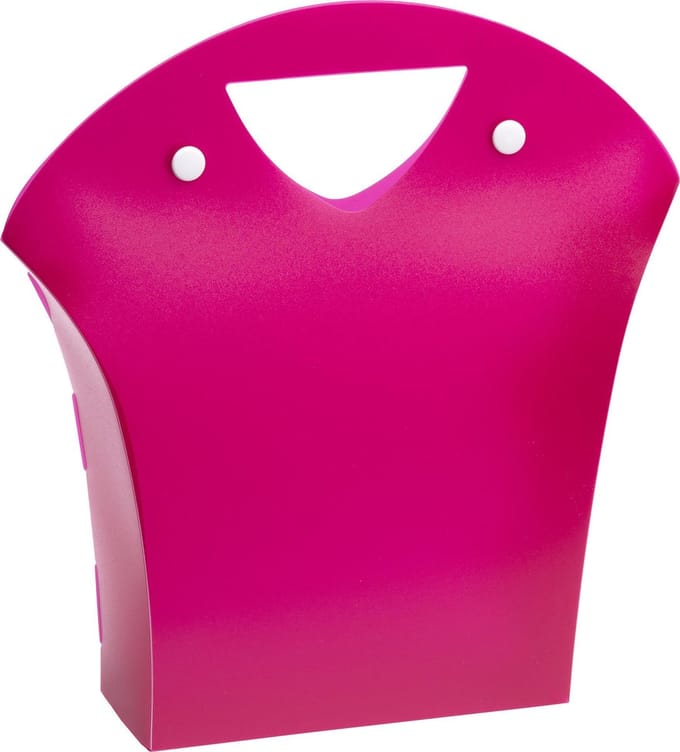 Cadeautasjes plastic ROZE, 16x6x26,5cm (10 stuks)