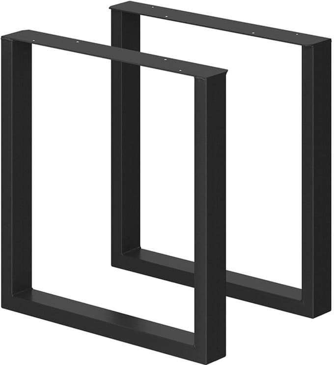 Vicco Tafelpoten – 70 x 72 cm Vierkant Zwart
