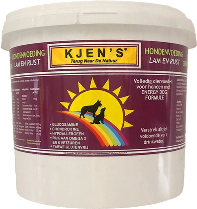 Kjen's geperst hondenvoer Lam & Rijst 3,5 kg - Hond