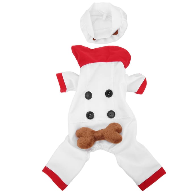 Warme Huisdierkleding Comfortabel en Modieus Hond Kerstmuts Kleding Set voor Klein Middel Groot M(for 4-6.5kg) white