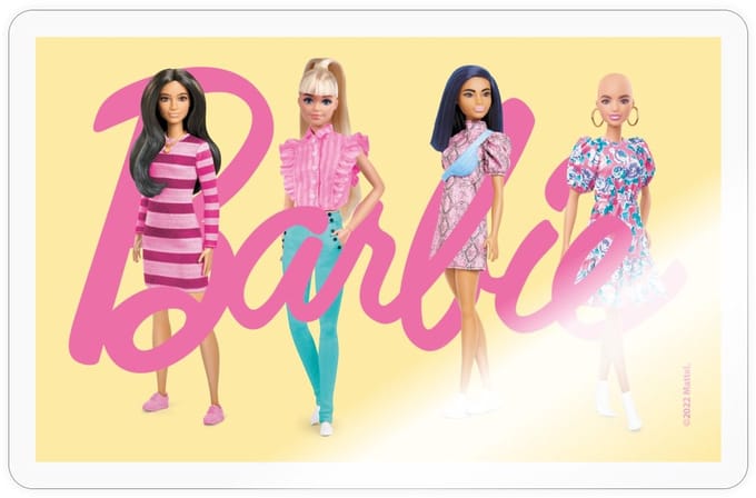 Barbie En Haar Vrienden Sticker maat S (10 x 10 cm)