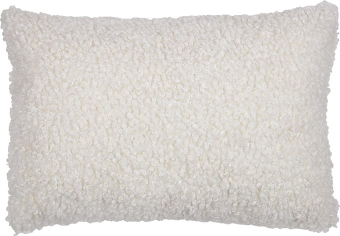 groot kussen teddy krul wit 40x60cm