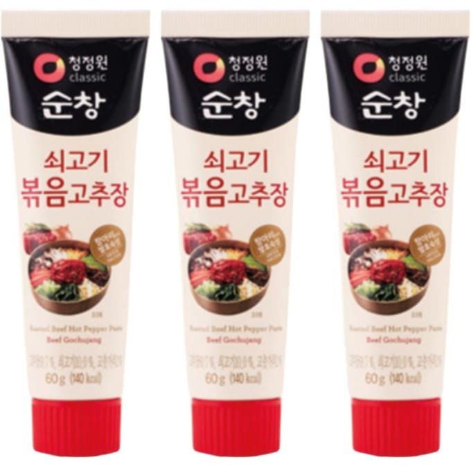 CHUNG JUNG ONE Sunchang Rundvlees Roergebakken Gochujang(Koreaanse rode chilipasta), 60g brown