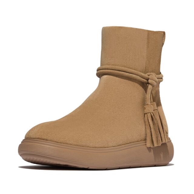 FitFlop FitFlop IQ-Comff Tassel Suede Short Boots - Maat 37