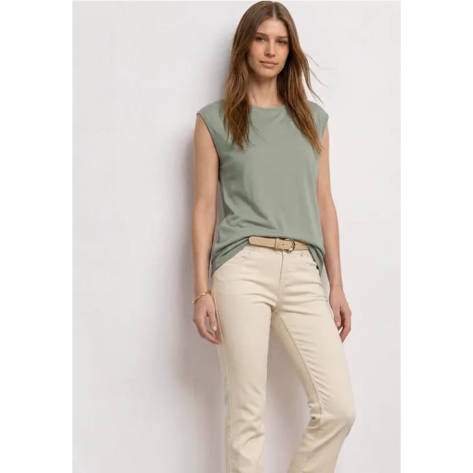 Basic shirt met boothals