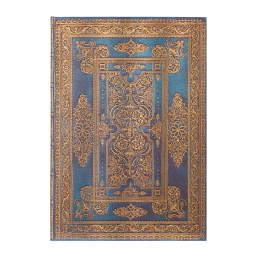 Paperblanks cahier, blue luxe, hardcover, formaat grande 21 x 30 cm, blanco