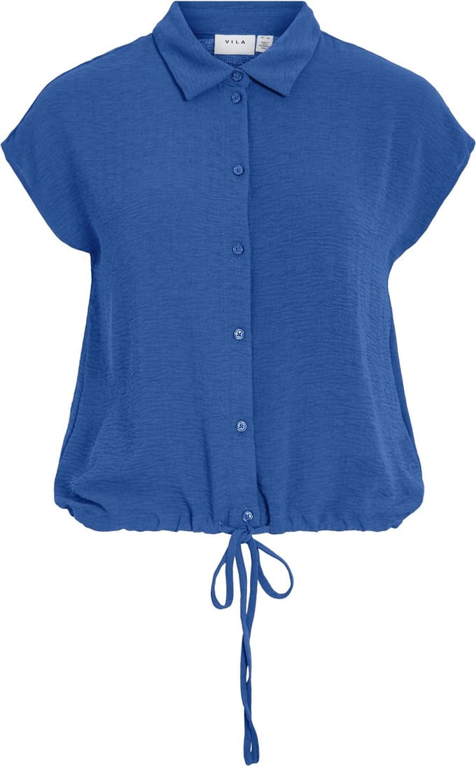 VILA - VISURASHIL S/S SHORT SHIRT/PB/1 - Dames - Blouses