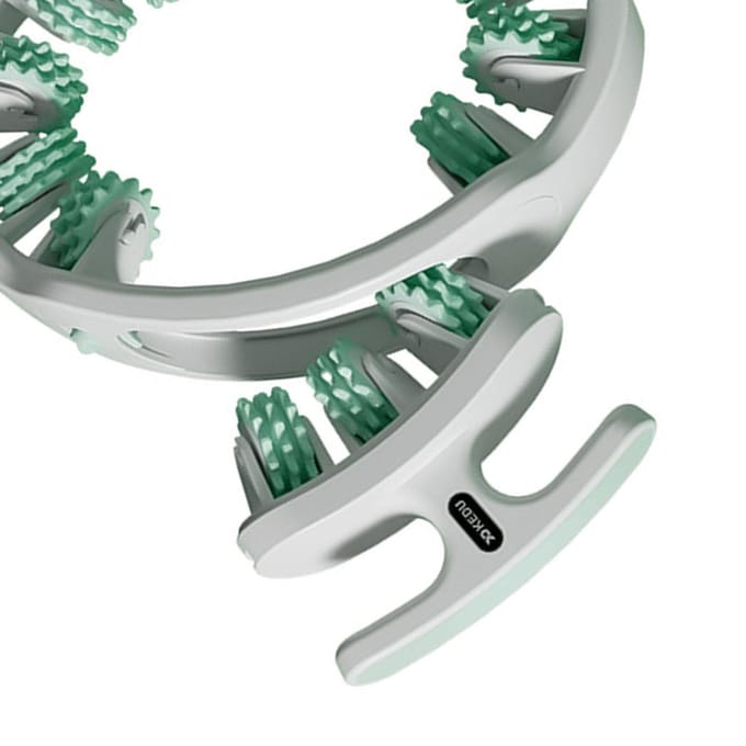 Cellulite Massager Handmatig Spier Massager Roller Ringvormig Afneembaar Multifunctioneel voor Been Nek Arm white