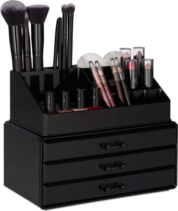 Make-up organizer - 2-delig - stapelbaar