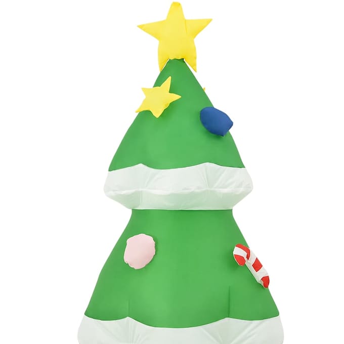 vidaXL - Kerstdecoratie - opblaasbaar - kerstboom - LED - binnen/buiten - 240 - cm